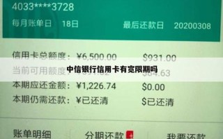 中信宽限期(中信宽限期的金融创新与商业应用探索)